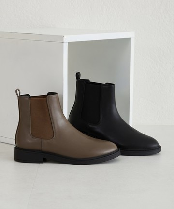 極簡百搭側鬆緊帶短靴 (32403)