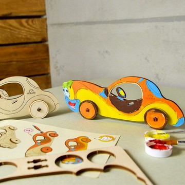 /Ugears/ 烏克蘭木製模型 著色小噗噗