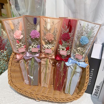 FengFlower 【索拉玫瑰乾燥小花束】乾燥花/永生花/不凋花