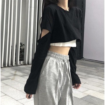 jazz上衣女團風跳舞短上衣短款歐美Lisa同款顯瘦寬松爵士風格女裝