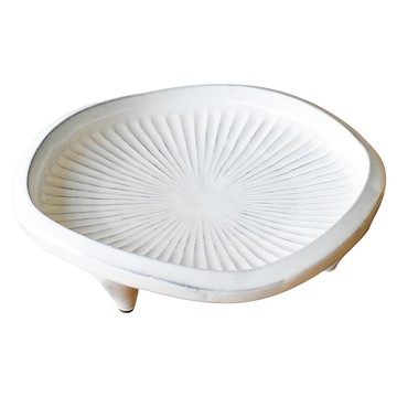 佐和陶瓷國際有限公司 粉白土物6皿 日本製 170ml  17 x 17 x 4cm  1個  白色