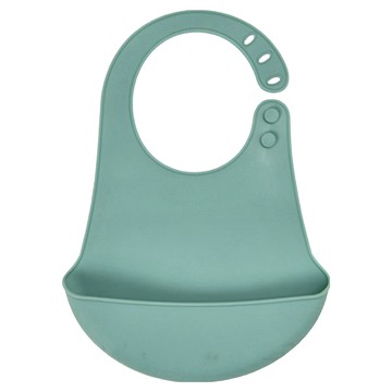 韓國 Dailylike BONBON 矽膠圍兜  深綠色  1個  1個