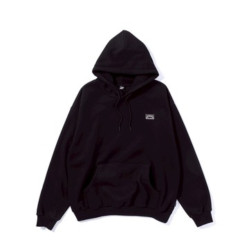 POLER MCQUEEN HOOD 刺繡日昇帽T / 黑色 - L