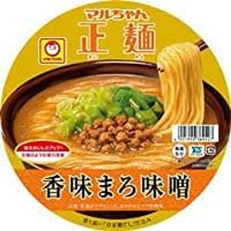 東洋水産 マルちゃん正麺 カップ 香味まろ味噌 129g×12個