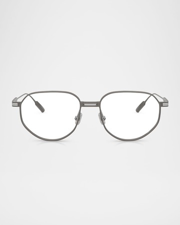 BC1008T Titanium Round Blue Light Glasses