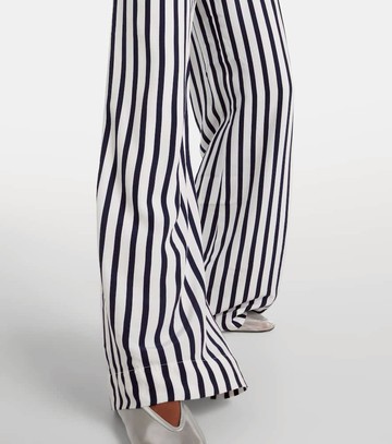 Staud Luke striped wide-leg pants