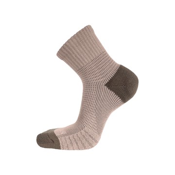 FootSpa足弓萊卡氣墊短襪 - M可可咖A