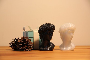 藝術禮盒 - 大衛像(頭像) | 水晶滴膠擺飾