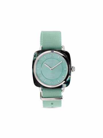 Briston Watches - Clubmaster Chic 36mm - women - stainless steel/Fabric - One Size - Silver