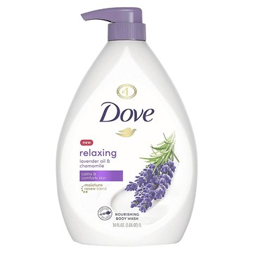 Dove 多芬 滋養沐浴乳 薰衣草洋甘菊 1L - 舒緩放鬆 溫和潔淨 全家適用  1瓶