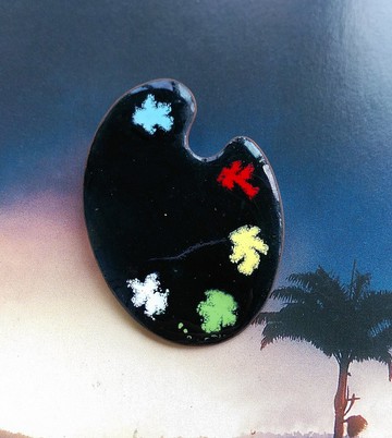 Vintage Jewelry 西洋古董飾品 Copper  調色盤  別針