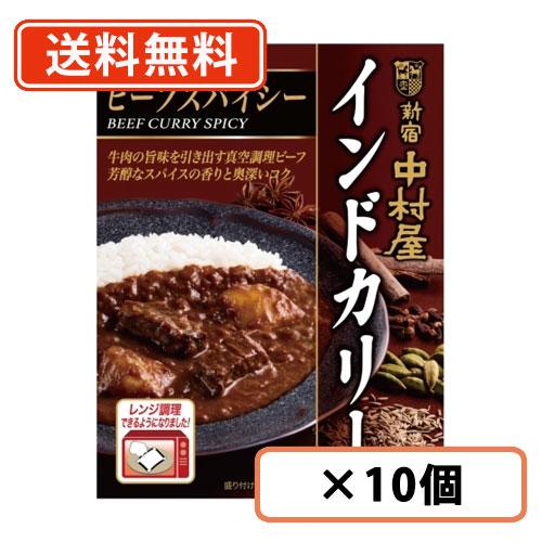 新宿中村屋 インドカリー ビーフスパイシー 200ｇ×10個 カレー レトルトカレー curry ビーフカレー スパイス 電子レンジ調理可　送料無料(一部地域を除く)