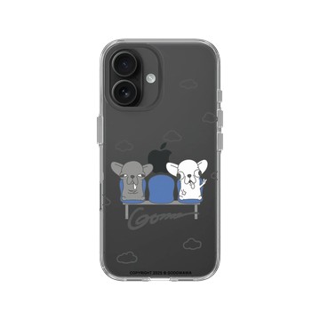 iPhone 16 Clear Case（相機按鈕） 透明 - Godgwawa 變種吉娃娃 - 吉將進站