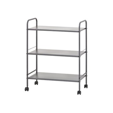 ikloo~移動式三層收納架(BC358A)1入