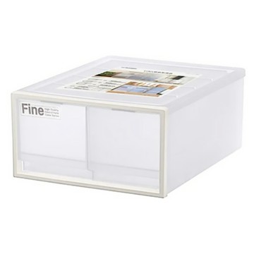 KEYWAY 聯府 雙抽屜整理箱 30L  透明色  50 x 40 x 21.2cm  1個