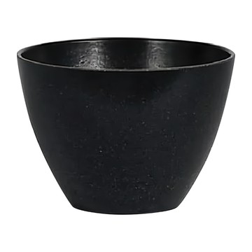 美國 Ecoforms 環保花盆水盤花器組 Bowl 4 碗型花盆  花盆(10 x 5 x 7cm) + 水盤9cm  太空黑  1組