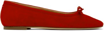 aeyde 红色 Delfina Suede 芭蕾鞋