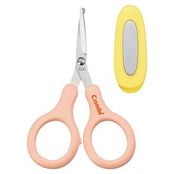 Combi 康貝 新優質安全剪刀N 0個月起適用  蜜桃粉  1支