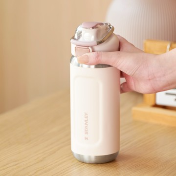 STANLEY 經典系列 彈蓋提環水壺 0.47L / 山櫻粉