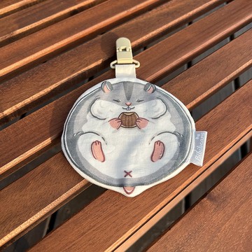 【小熊比比】萌萌倉鼠六層紗手帕夾口水巾