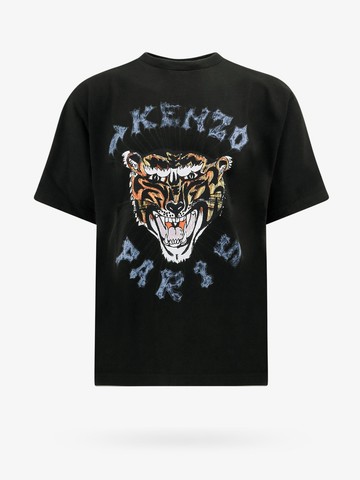 Cotton t-shirt with frontal tiger print - KENZO PARIS - gender_Man