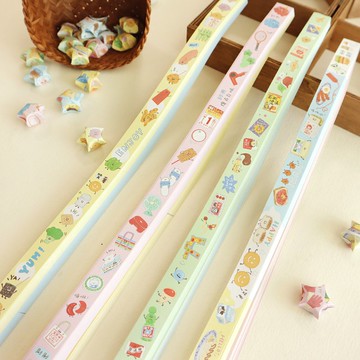 哩哩扣扣 / 寬版1.5cm摺星紙(4圖) SW-120 紙星星 手作DIY