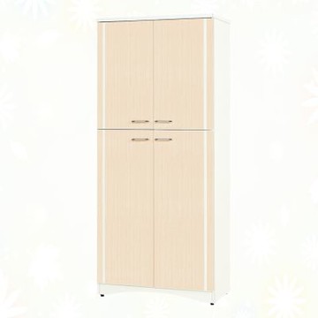 文創集-南亞塑鋼     山亞 南亞塑鋼2.7尺四開門高鞋櫃-81.4x36.5x182cm免組