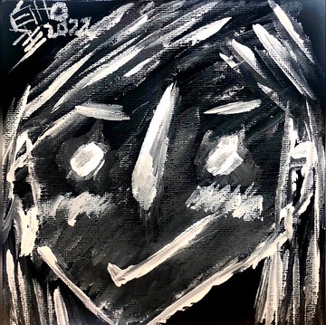 壓克力畫作 - 小七