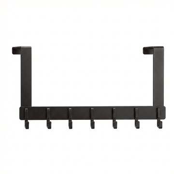 WE CHAMP 太空鋁短版門後掛架7勾 WCB-018  1個  黑色