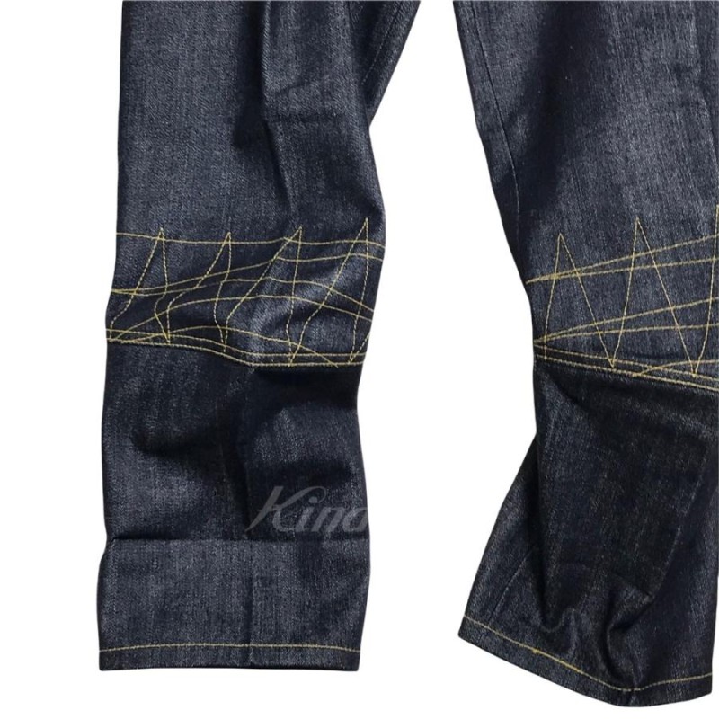 Christopher Nemeth Trousers 2036 Denim yelow stich 変形デニム 