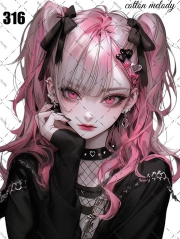 original sticker o.316 人物貼紙 原創貼紙 cotton melody