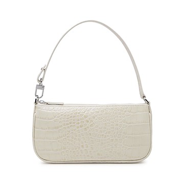 By Far - Cream Leather Rachel Shoulder Bag