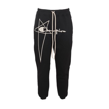 Rick Owens X Champion - Black Cotton Joggers