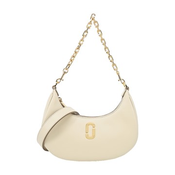 MARC JACOBS THE CURVE皮革鏈帶手提/肩背包-米白_廠商直送