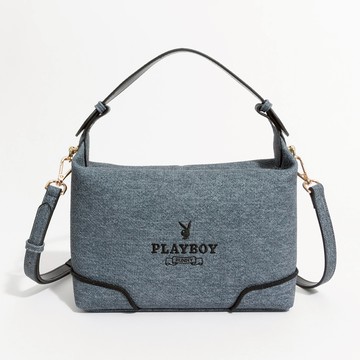 PLAYBOY - 肩背包附長背帶  Elevated系列 - 藍色