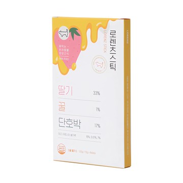 韓國 LORENZ Pet Foods 天然蔬果泥 寵物用 120g (15g x 8入)  草莓蜂蜜  1盒