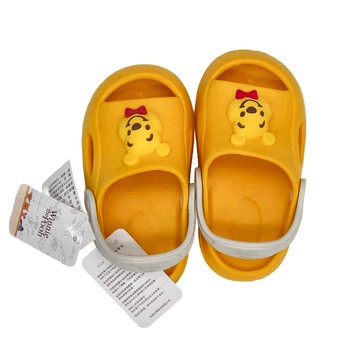 BORUI 柏睿鞋業 兒童款 DN輕量防水涼鞋 立體造型小童胖胖涼鞋  黃色  150mm