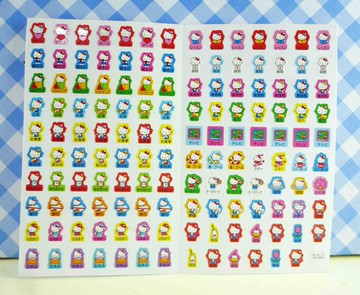 【震撼精品百貨】Hello Kitty 凱蒂貓 KITTY貼紙-心情貼紙-彩色(紅心) 震撼日式精品百貨