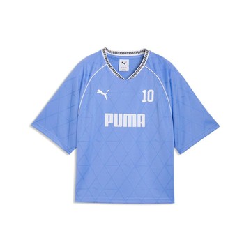 PUMA 基本系列PUMA SPORT 寬鬆足球風短袖T恤 女性