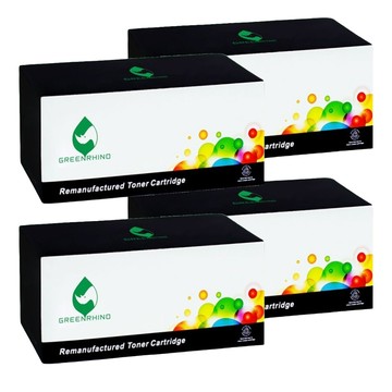 GREENRHINO 綠犀牛 HP CF350A/CF351A/CF352A/CF353A 130A 兼容環保碳粉匣  1套  黑色 + 紅色 + 黃色 + 藍色