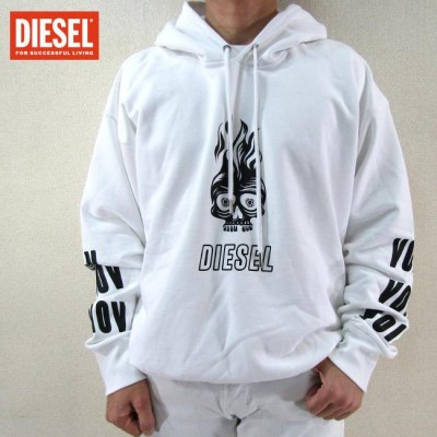 DIESEL パーカー　ロゴ　S-ALBY プルオーバー　スウェット　ブラックL