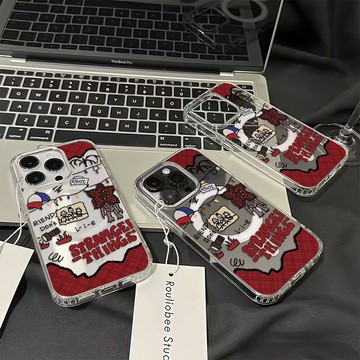 免運+隔日🚚 Magsafe磁吸手機殼 紅英文怪奇物語 蘋果17promax 16 15plus 14 13 12 1