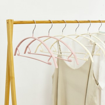 收納職人 無痕防滑42cm衣架3入/組_三色任選 - 北歐藍