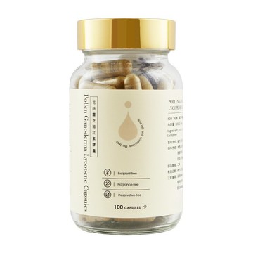 Chyuan Fa 泉發蜂蜜 花粉靈芝茄紅素膠囊  100顆  1罐