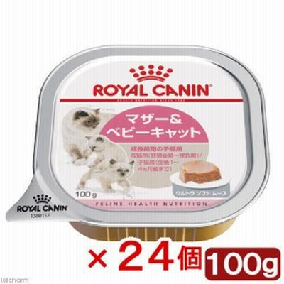 ロイヤルカナン 猫用 キャットフード　猫　マザー＆ベビーキャット　離乳期～４ヶ月齢　１００ｇ×２４個　お一人様１点限り