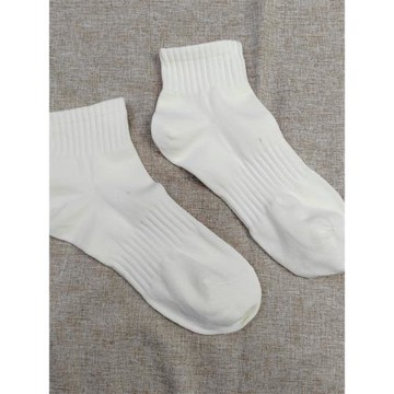 外貿單~好質量~高棉質白色襪子男女可穿純棉短襪運動束腰好穿襪子