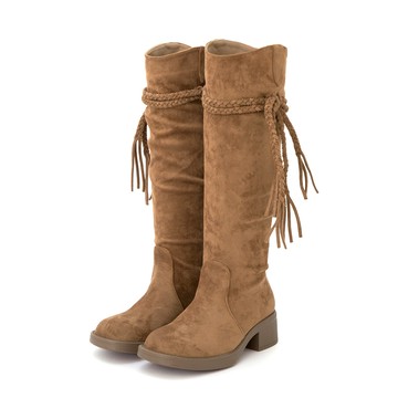 D+AF 沙漠游牧風流蘇V口西部長靴