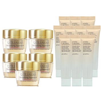 ESTEE LAUDER雅詩蘭黛 年輕無敵膠原霜15ml*5 贈粉持久天生美肌乖乖乳15ml*10