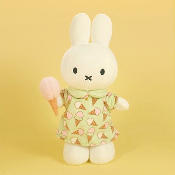 【新品2/11開賣】BON TON TOYS Miffy米菲兔填充玩偶-甜筒洋裝 24