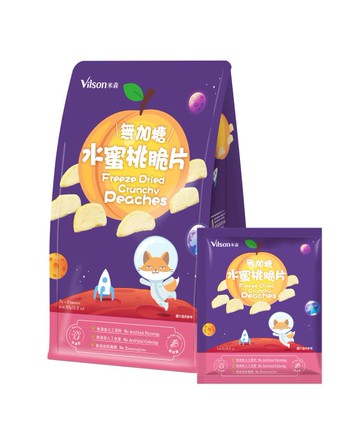無加糖水蜜桃脆片7gx5